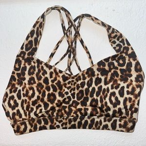 Forever 21 Leopard Sports Bra